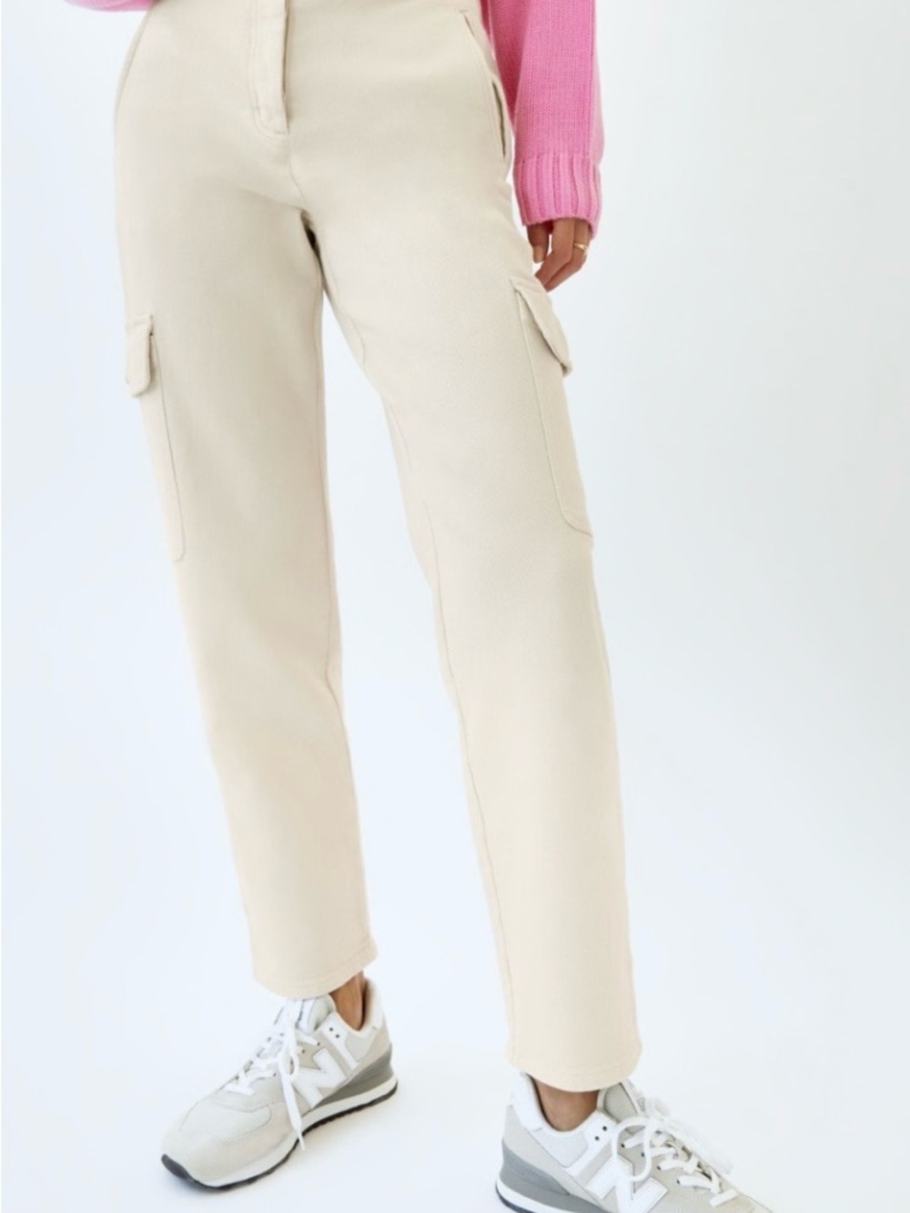 Wilfred Straight-Leg Cargo Pants in Cream